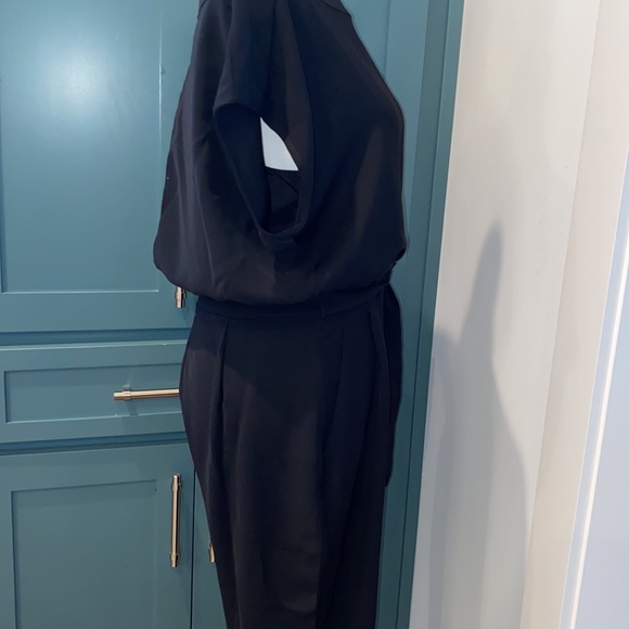 NWT ELIZA J Cap Sleeve Wide Leg Jumpsuit in Black - Picture 7 of 11